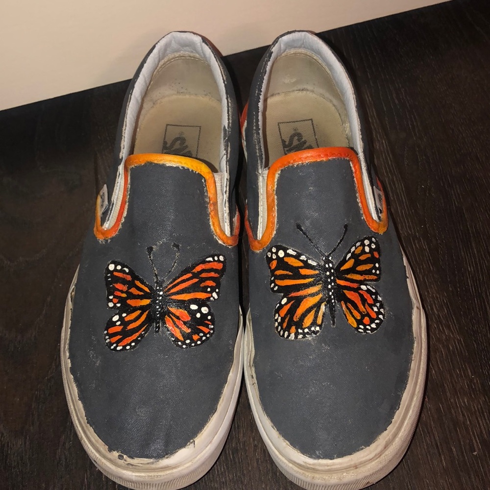 White painted on vans